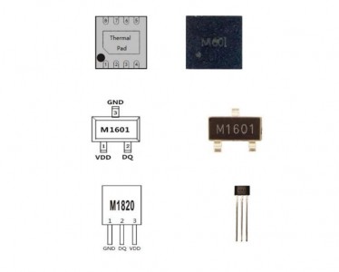 數(shù)字溫度傳感芯片M601B M1601B M1820B ±0.5°C精度、16bitADC、超低功耗、1-wire接口