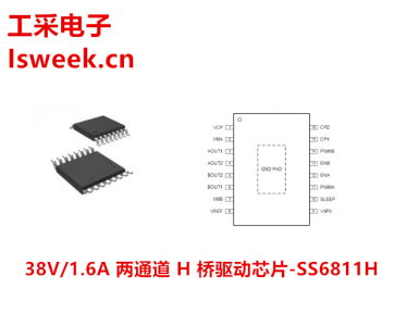 應(yīng)用在舞臺(tái)燈光驅(qū)動(dòng)中的38V/1.6A兩通道H橋驅(qū)動(dòng)芯片-SS6811H